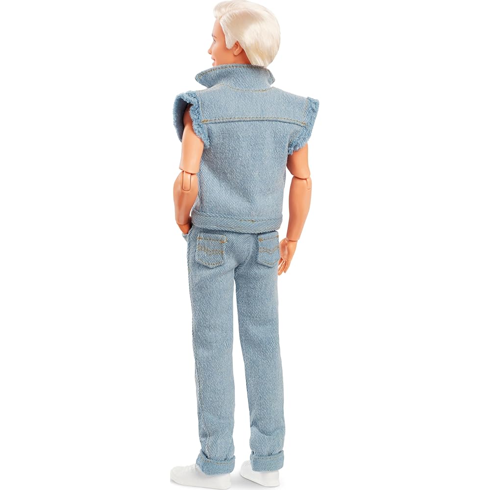 Barbie Ken Denim Fashion Doll Outfit for 6 Years and Up, Movie Inspired, Dress-Up Accessories
