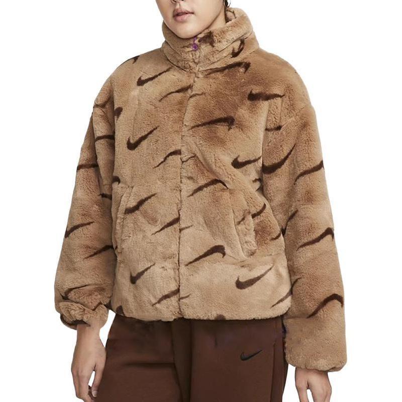 Nike Velvet feel Coat Women's Brown DQ6843-258