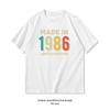 Hergestellt 1986 limitierte Auflage 40. Geburtstag Unisex Unisex Freizeit Baumwolle bedruckte T-Shirts Erwachsenen Streetwear T-Shirts Tops Tee