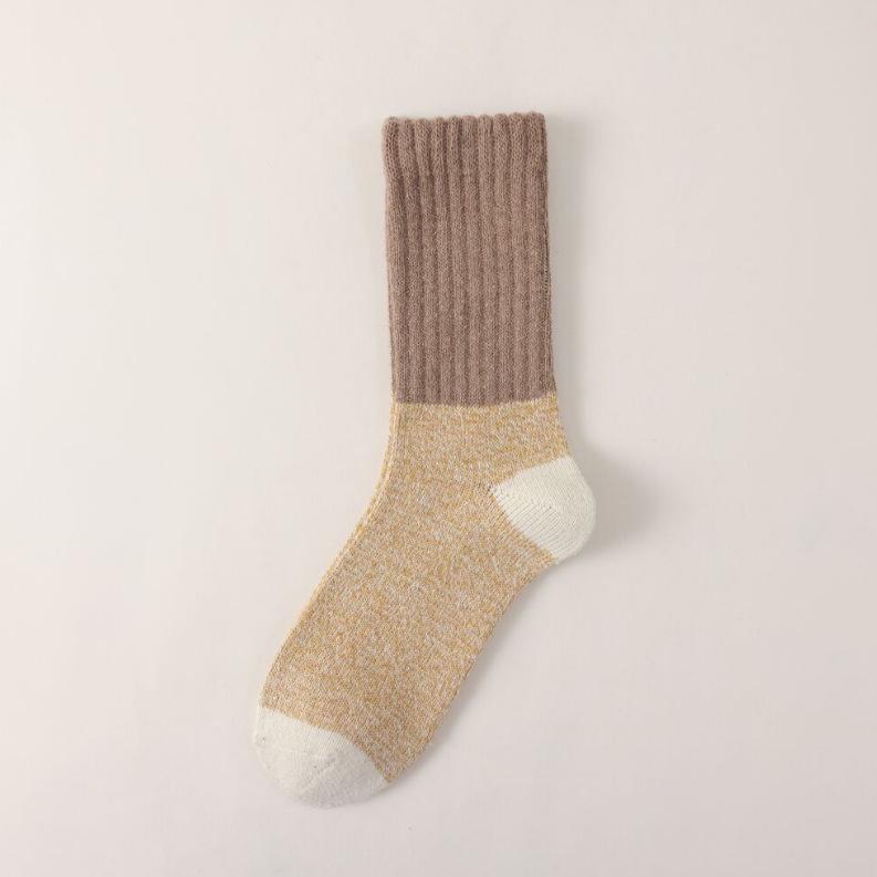 Șosete groase de iarnă pentru bărbați, din lână și catifea, cu tub mediu - super calde, absorbante de transpirație, din cașmir lung