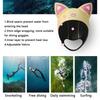 Katzenohren Tauchhaube 3mm Neopren Neoprenanzug Haube Niedliche Damen Badekappe zum Surfen Schnorcheln Wassersport Surf Tauchhut