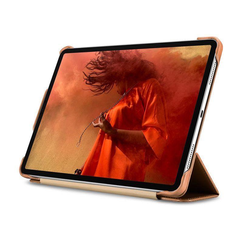 Top Layer Cowhide Case for Apple iPad Air 5/4- Genuine Leather Flip Tablet Cover Waterproof Shockproof 12.9inch for iPad Air/iPad Pro 11/iPad Pro