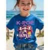 Kpop Children's T Shirt Cartoon Graphic Short Sleeve Summer Comfortable Top Funny Gift for Fans Harajuku T-Shirts Girls Clothes