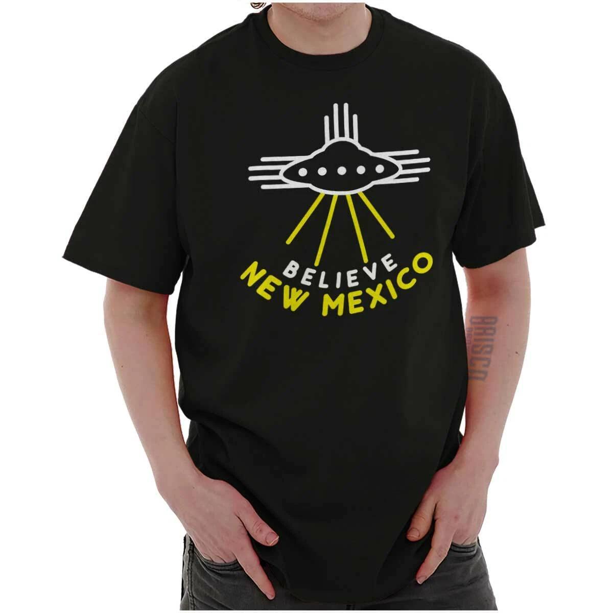 Roswell New Mexico Alien UFO Zia Spaceship Womens or Mens Crewneck T Shirt Tee M