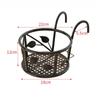 Sturdy Window Sill Railings Balcony Guardrail Hanging Flower Pot Rack Planter Pot Stand