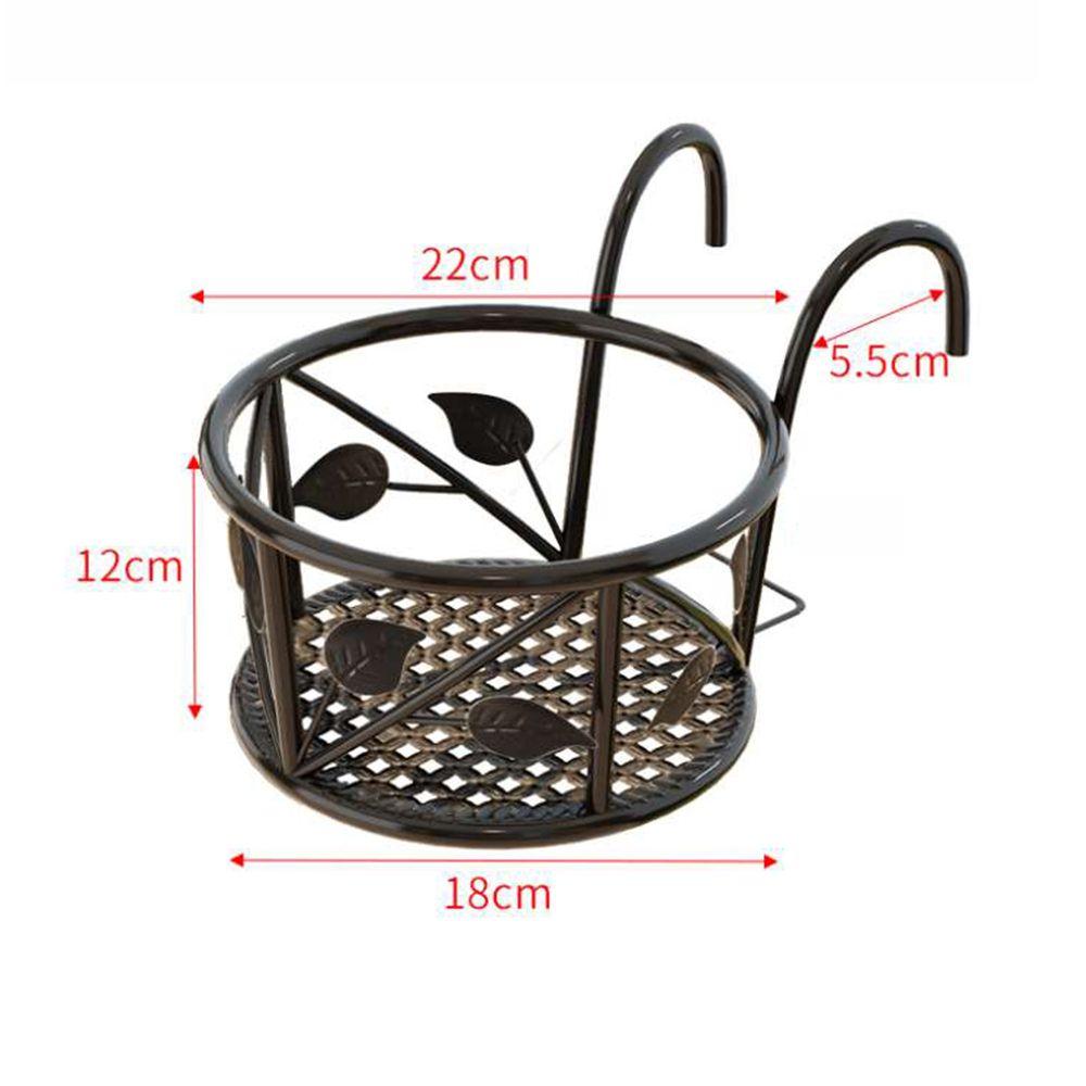 Sturdy Window Sill Railings Balcony Guardrail Hanging Flower Pot Rack Planter Pot Stand