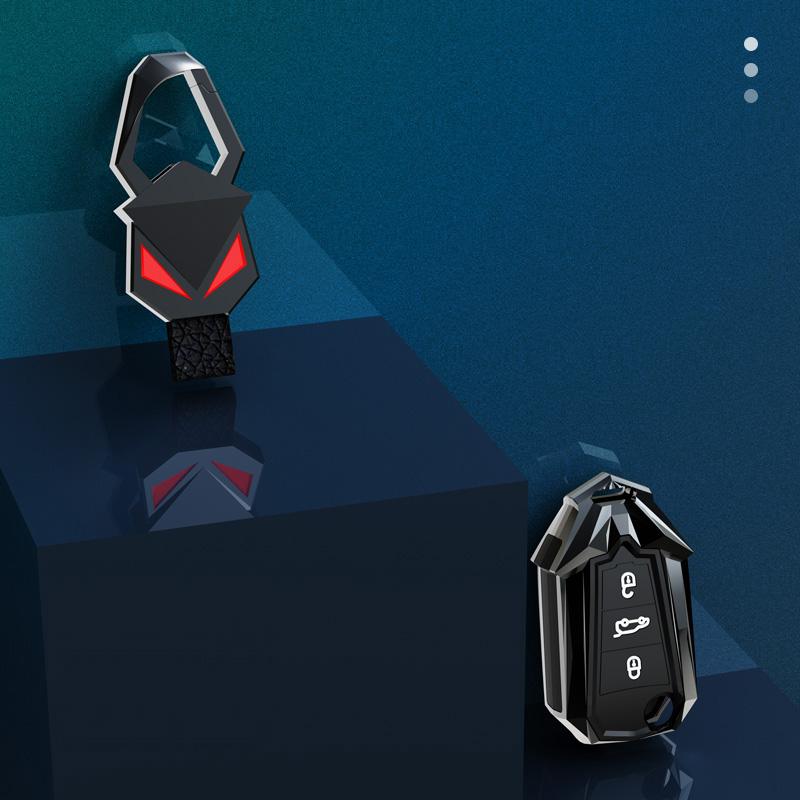 Zinc Alloy Car Folding Key Cover For Opel Grandland X Combo For Peugeot 208 2008 407 408 Rifter 2020 Cap For Citroen C5 Aircross