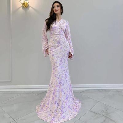 2025 Sommer Damen Schlankmachendes Langarm Bodycon Kleid - Europäische & Amerikanische Mode