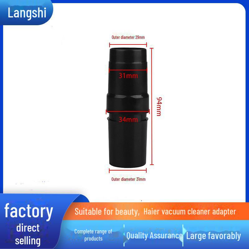 Langshi 32mm Two-in-One Round Brush Head for Philips Midea Vacuum Cleaners