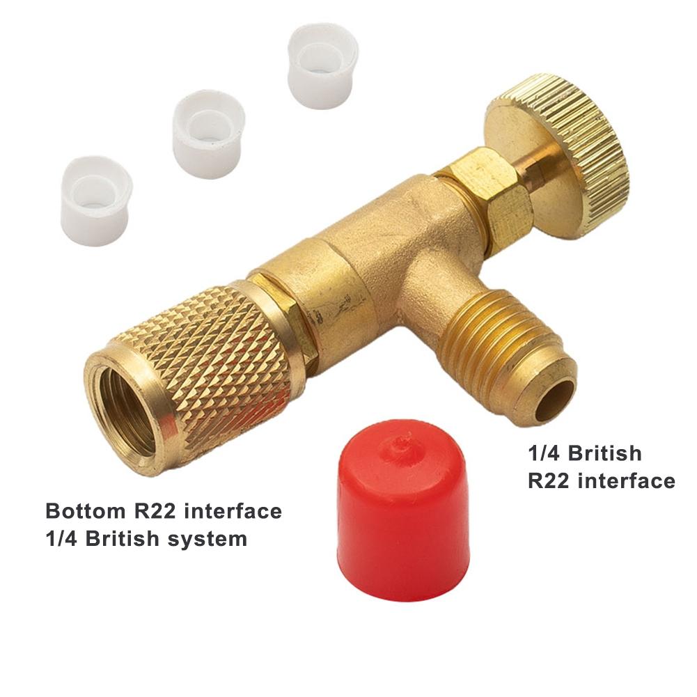 Air-conditioning Fluoride Safety Valve A/C Anti-Air Leakage Brass