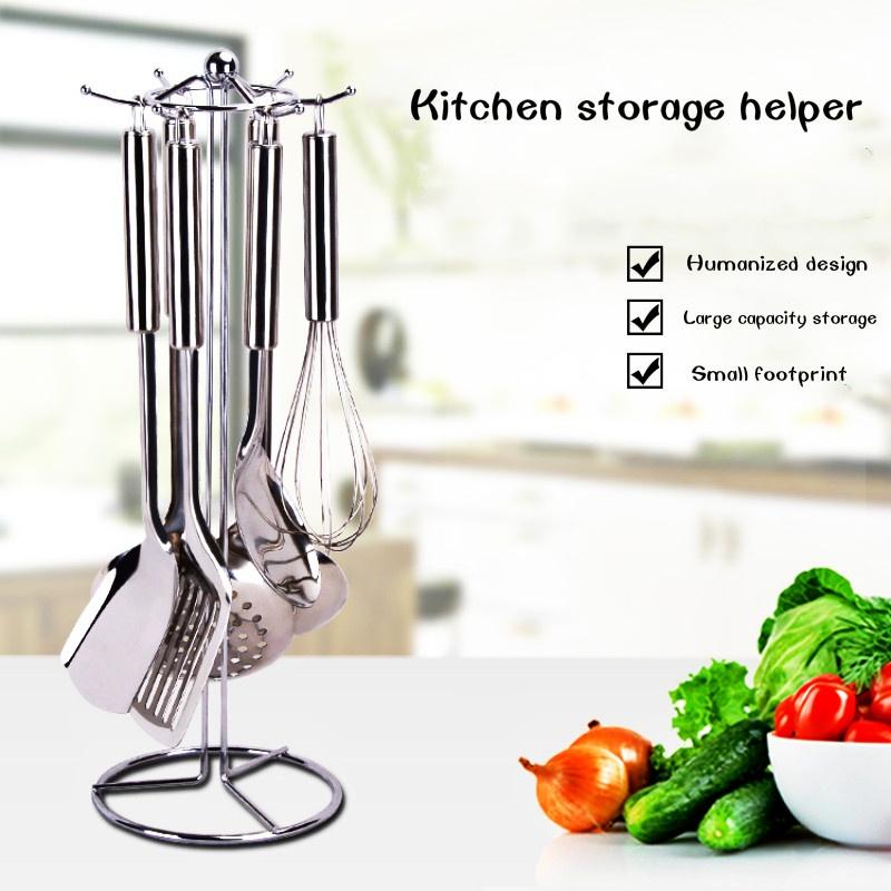 New Kitchen Racks Multi-purpose Spoon Rack Household Storage Finishing Storage Pot Shovel Rack