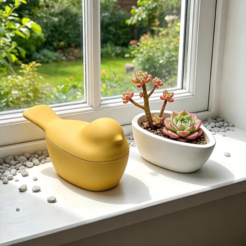 Food Grade Silicone Bird Shaped Storage Box Mould For Craft And Home Decoration