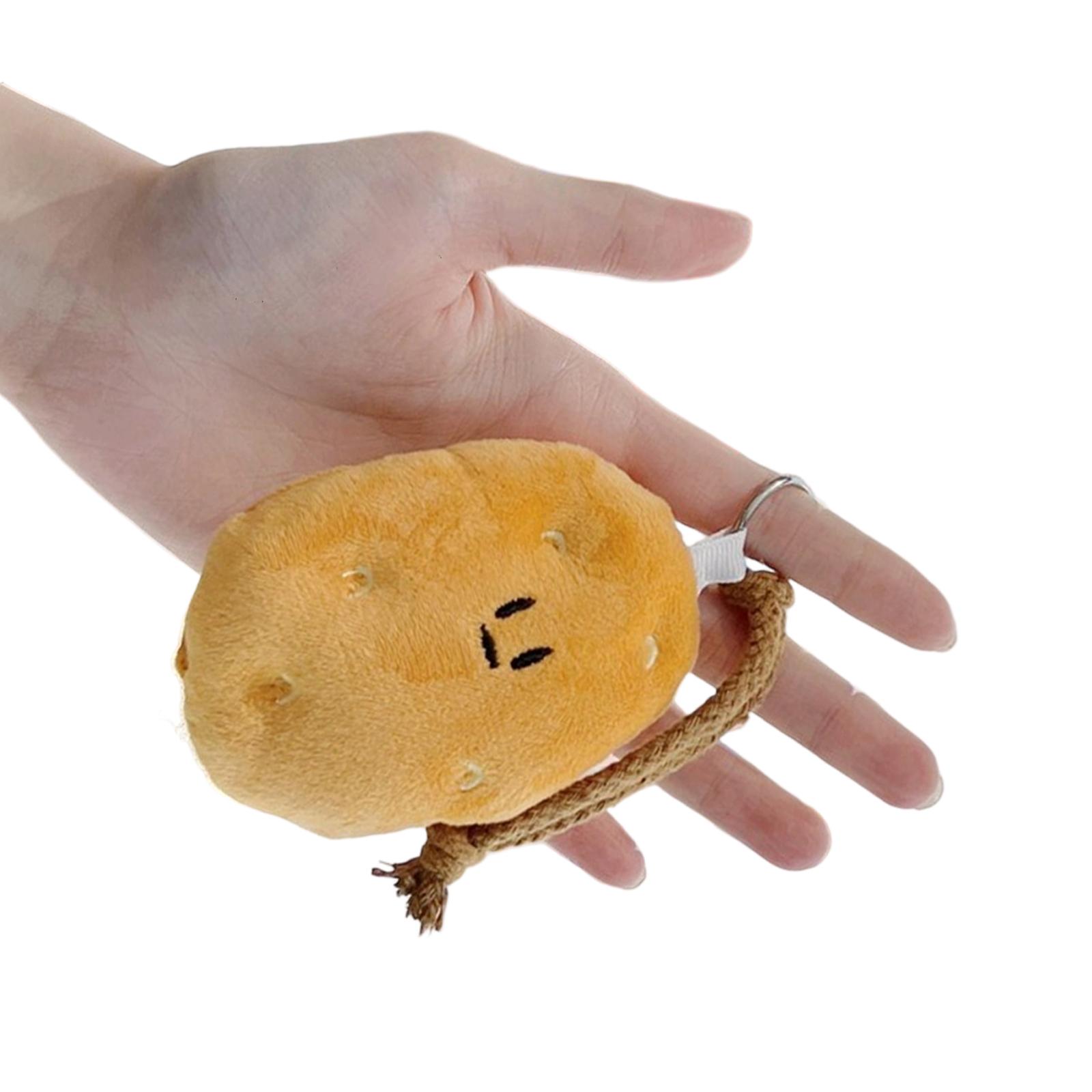 

Мягкий плюшевый брелок в виде картофеля, милый шарм для куклы, практичный аксессуар для ключей, подходит для девочек и взрослых, подарок 1