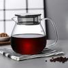 Jumping Leaf Pot, Stovetop Safe, with Measuring Scale, Heat-resistant Glass, Microwave and Dishwasher Safe, Coffee Server with Integrated Tea Strainer
