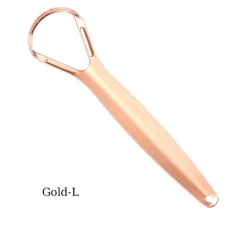 Tongue scraper Stainless Steel Tongue Scraper Cleaner Fresh Breath Cleaning Coated Tongue Oral Hygiene Care Tools Reusable