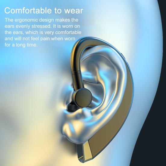 Portable Bluetooth-compatible 5.0 Wireless Ear-hook Business Sports Earphone Headset
