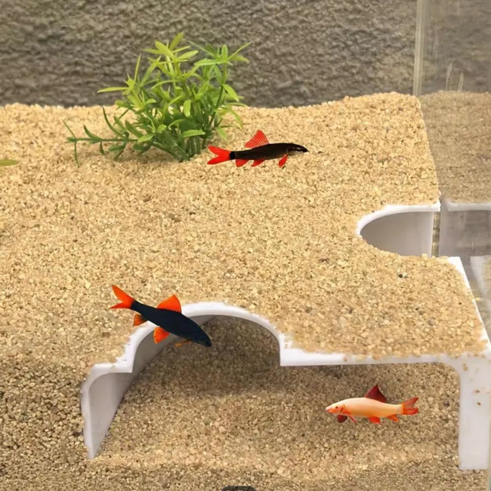 Fish Tank Fish Shrimp Cave Shelter Double Hole Tunnel Aquarium Fish Shelter Cave Aquarium Decoration Accessories