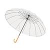 Francfranc 16K Plastic Piping Long Umbrella 60cm Vinyl Umbrella Rain Umbrella Off-White