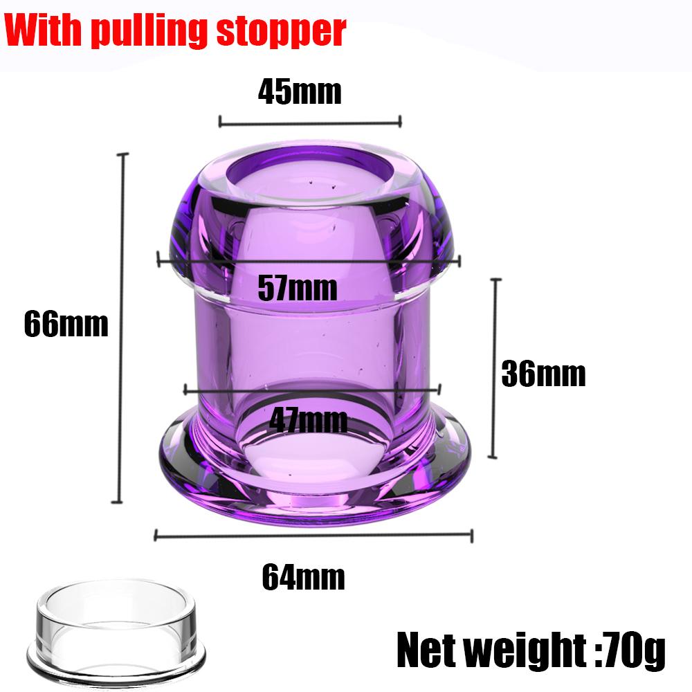 Hollow Anal Plug Silicone Tunnel Butt Plugs with Stopper Anal Dilator Anus Expansion Prostate Massage Sex Toys for Women Men Gay