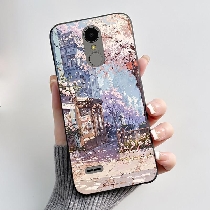 Casing For LG K4 2017 X230/LG K8 2017 X300 Slim Case Aesthetic Luxury Cute Cool Boys Girls Black Matte Soft Silicone Back Cover
