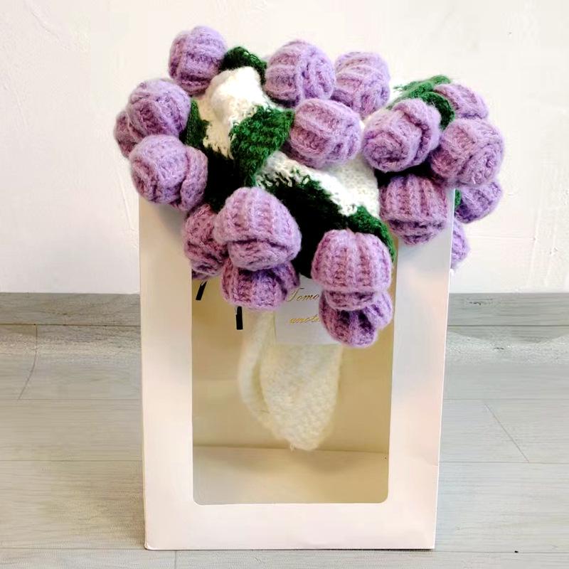 Handgestricktes Rosenstrauß-Kuscheldecke für Mädchen, Freunde, frisch Verheiratete - Perfektes praktisches Weihnachtsgeschenk