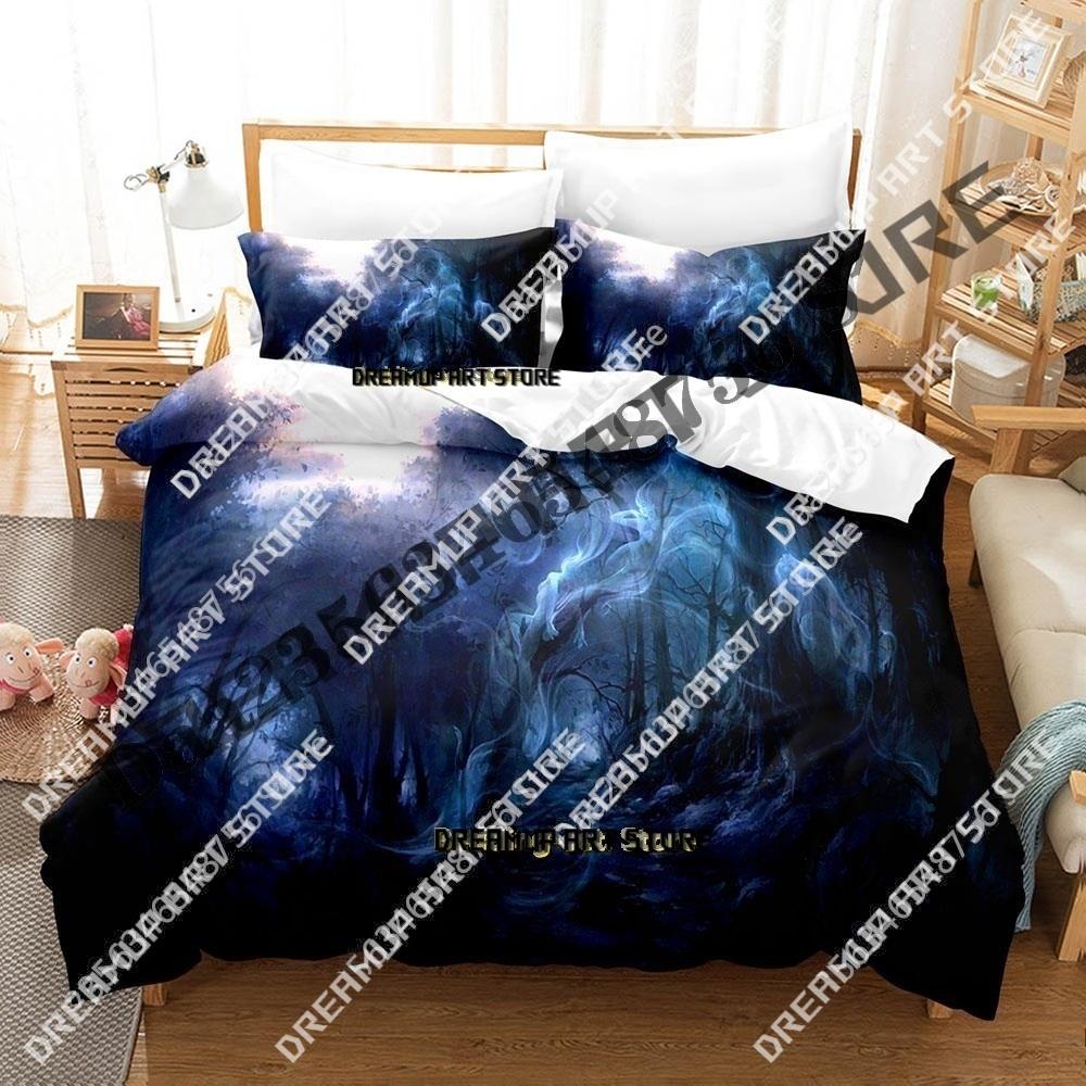 Fashion Dark Lost Souls Ghost Bedding Set Single Twin Full Queen King Size Bed Set Kids Bedroom Duvetcover Sets Bed Sheet Set