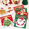 5Pcs Christmas Santa Claus Snowman Tree Shaped Sticky Notes Cartoon School Supplies Kawaii Memo Pad Students Stationary Gifts
