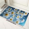 1 szt. Mata podłogowa we wzór małych stokrotek Nowoczesny dywan poliestrowy do kuchni Antypoślizgowy Kolorowy dywan wewnętrzny, Do dekoracji domu, łazienki, sypialni, salonu