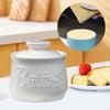 Butter Crock Keeper Easy to Clean for Counter Large Capacity Container Porcelain Hotels