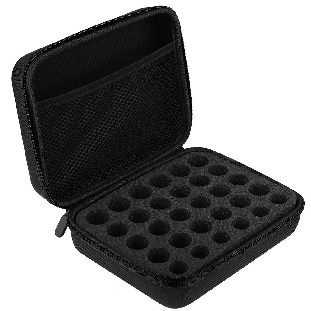 30 Slots Essential Oil Storage Bag Aromatherapy Essential Oil Handbag Bottles Organizer Holder For 5-15ML Oil Bottles