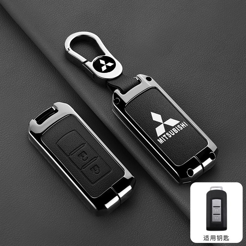 Zinc Alloy Car Key Shell Modified Flip Folding Key Case For Mitsubishi ASX LANCER Pajero Sport Outlander Eclipse Cross Keychain MQ9