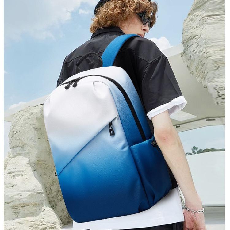 New Gradient Color Backpack for Men, Laptop Backpack, High School and College Students