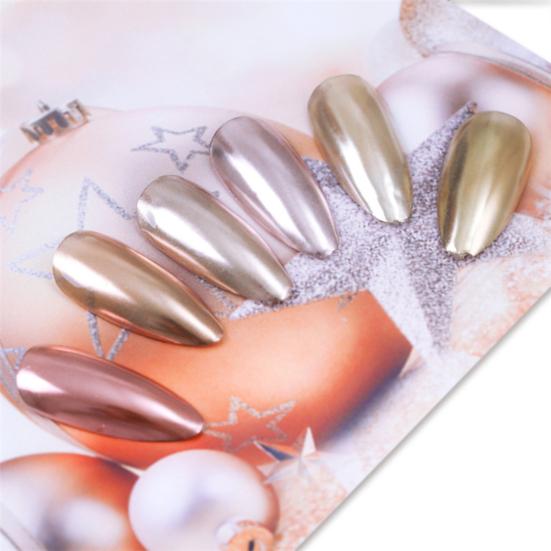 10G Chrome Nail Powder Mirror Effect Metallic Holographic Nail Pigment Powder DIY Gel Acrylic Nail Art Manicure Decoration Glitter Dust