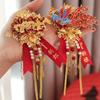 High-End Dragon & Phoenix Wedding Boutonniere Set: Groom & Bride Corsage Pins