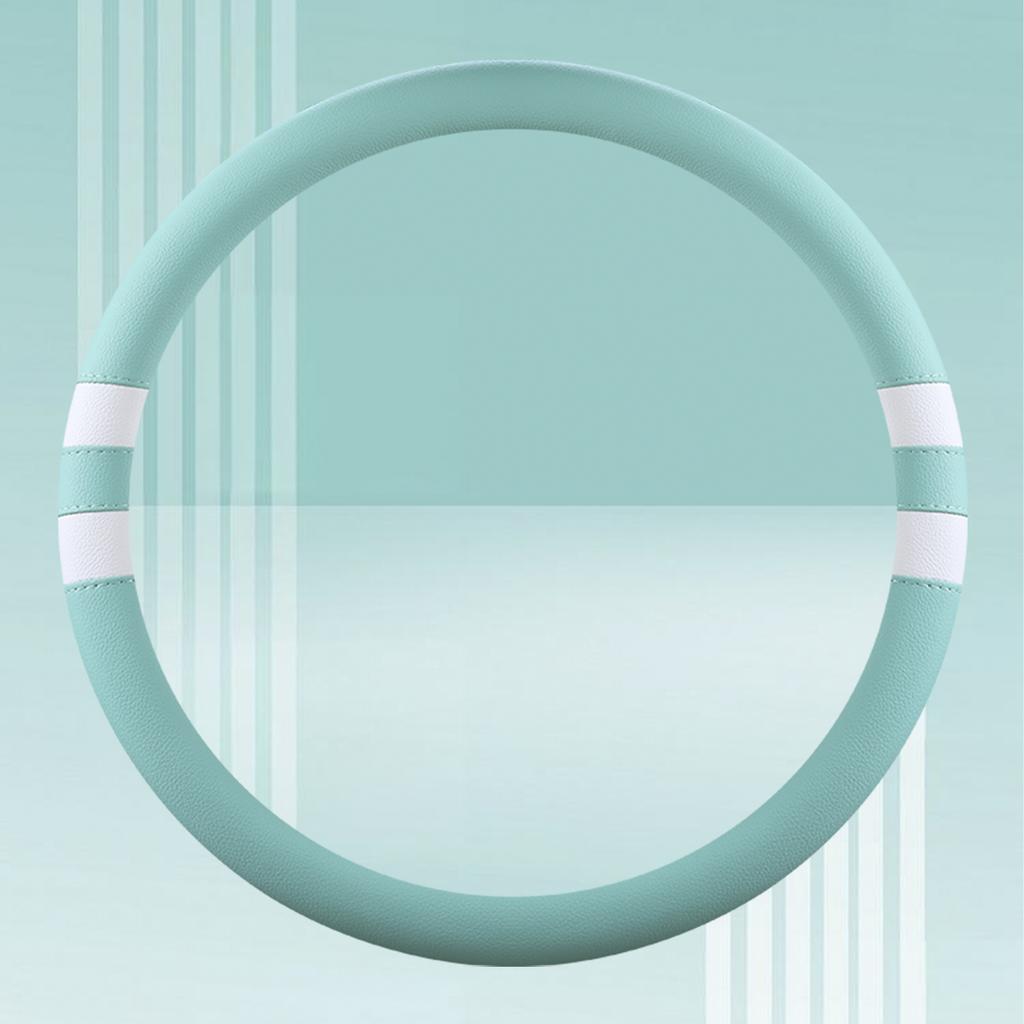 Car Steering Wheel Cover for Women Girls Universal 14.5-15 Inch, Breathable , Non-Slip, Car Interior Accessories for Most Cars