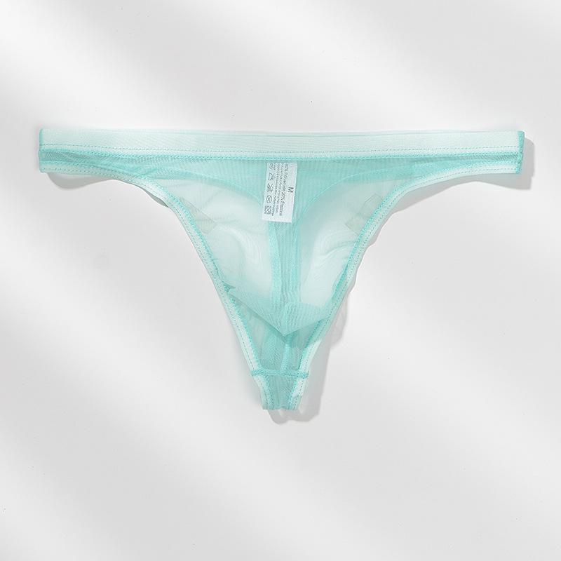 Youye Men's Mesh Transparent Thong - Ultra-Thin, Nude Feel, Breathable and Trendy Summer Briefs