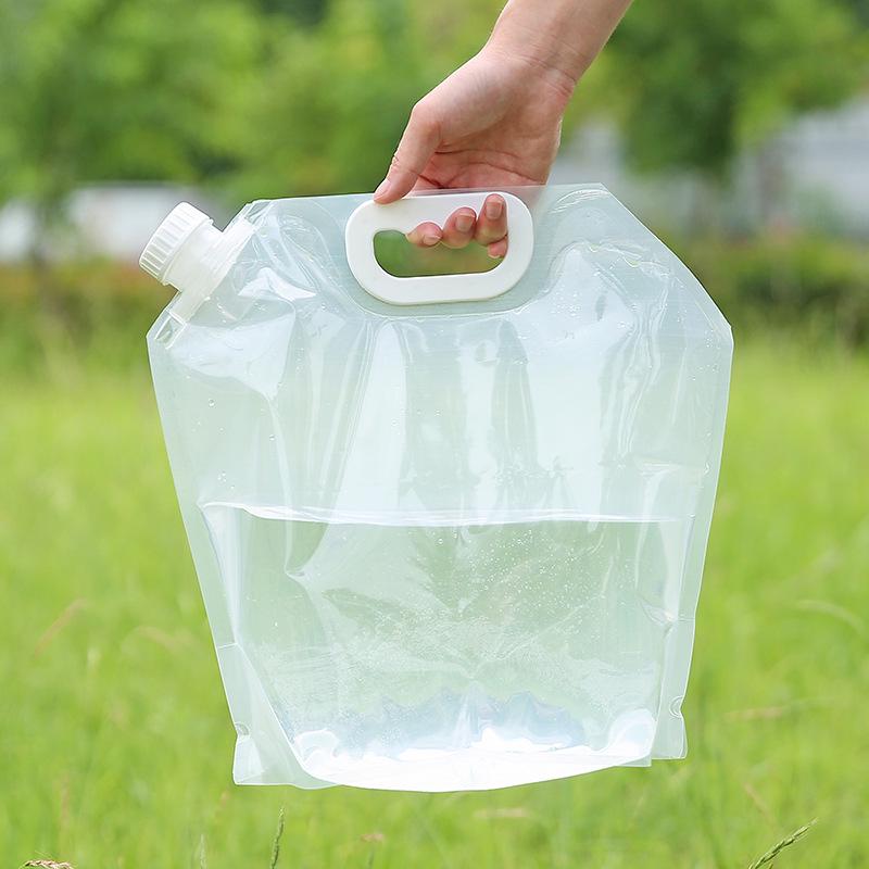 Outdoor Water Storage Bag - 8L, Food Grade, Foldable & Portable for Hiking, Travel, Camping.