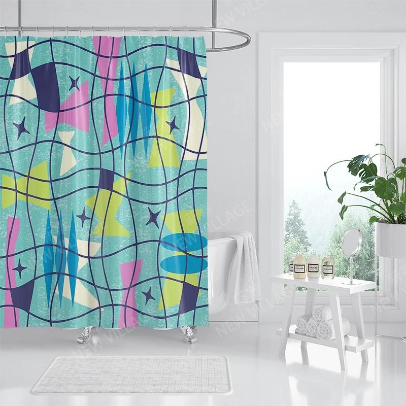 Waterproof Fabric Shower Curtains Bathroom Curtain Accessories Bath Curtain for Shower 180x200 240*200 Boho Decoration Abstract