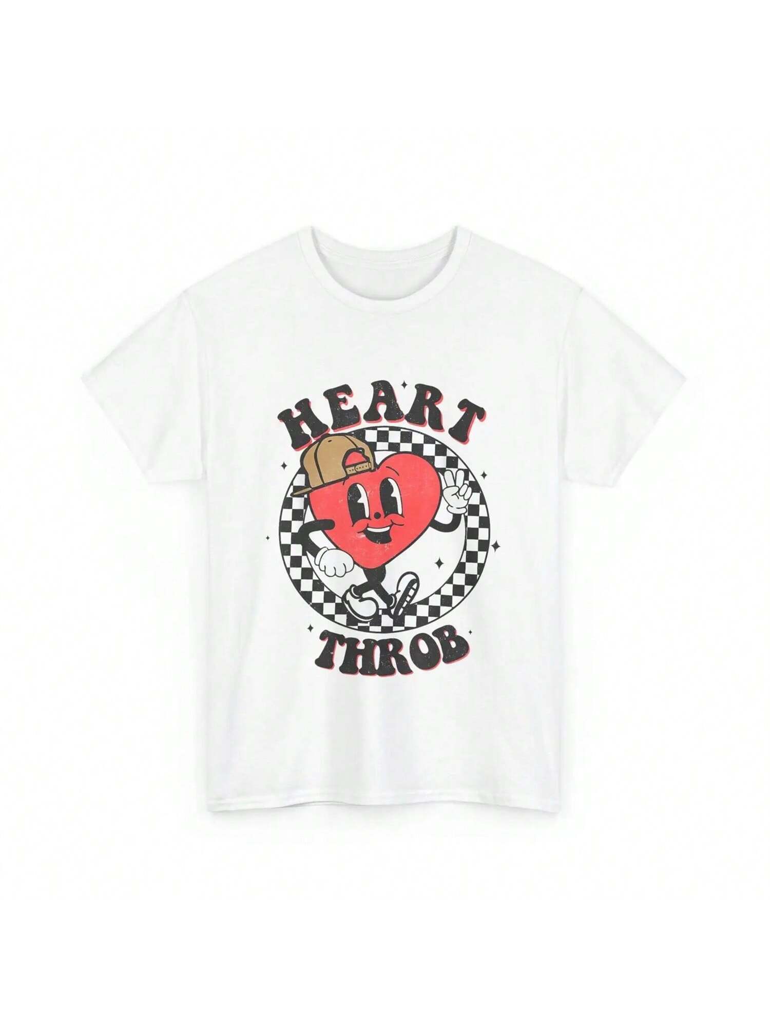 Valentine s Day HearT T Shirt Throb Checkered Kids Boys Valentines S разноцветный