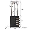MDNGMDNG 4-Digit Alloy Combination Padlock