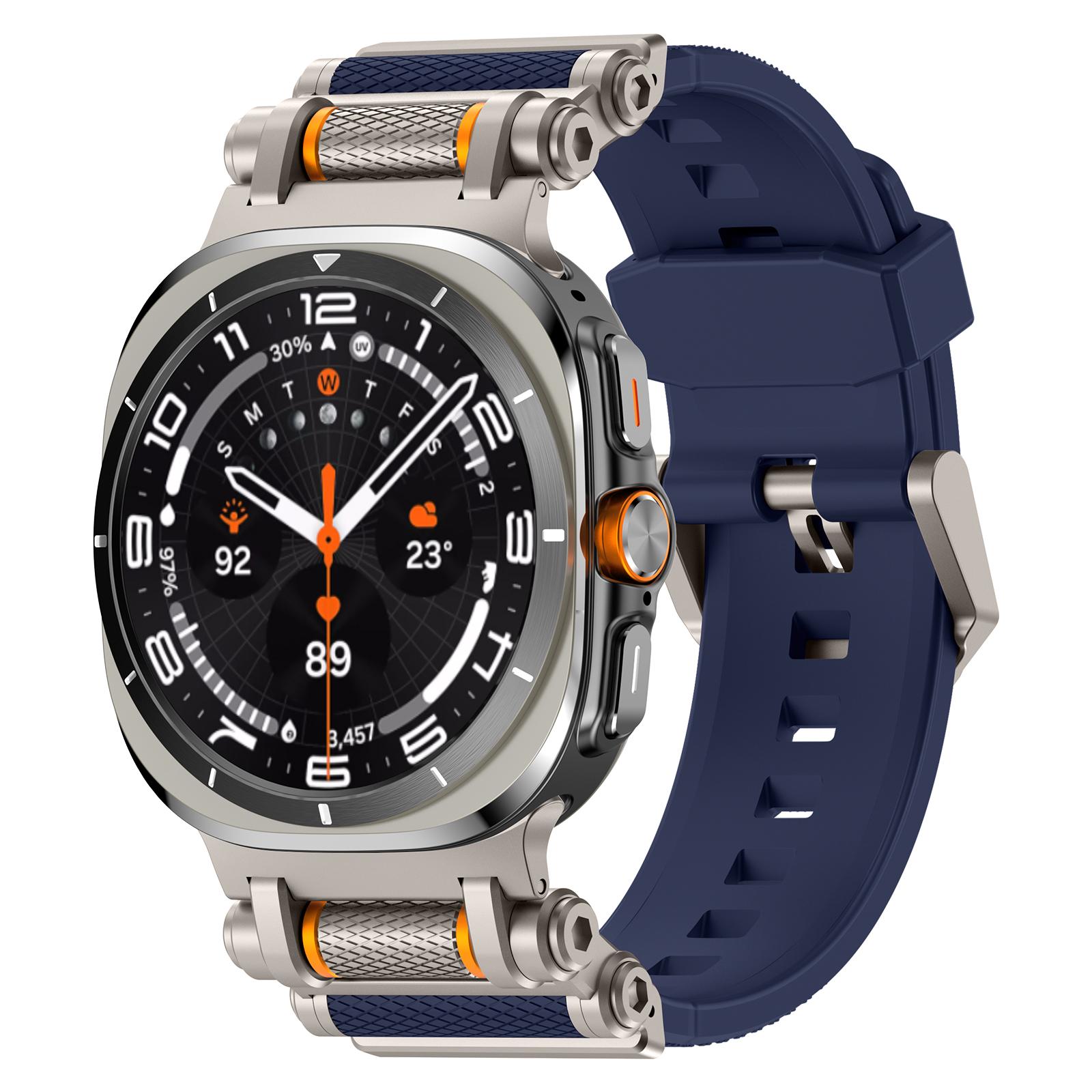 

Роскошный силиконовый ремешок для Samsung Galaxy Watch Ultra 2025 47 мм Спортивный ремешок для Galaxy Watch Ultra 47 мм Браслет без зазоров Galaxy ultra 47mm