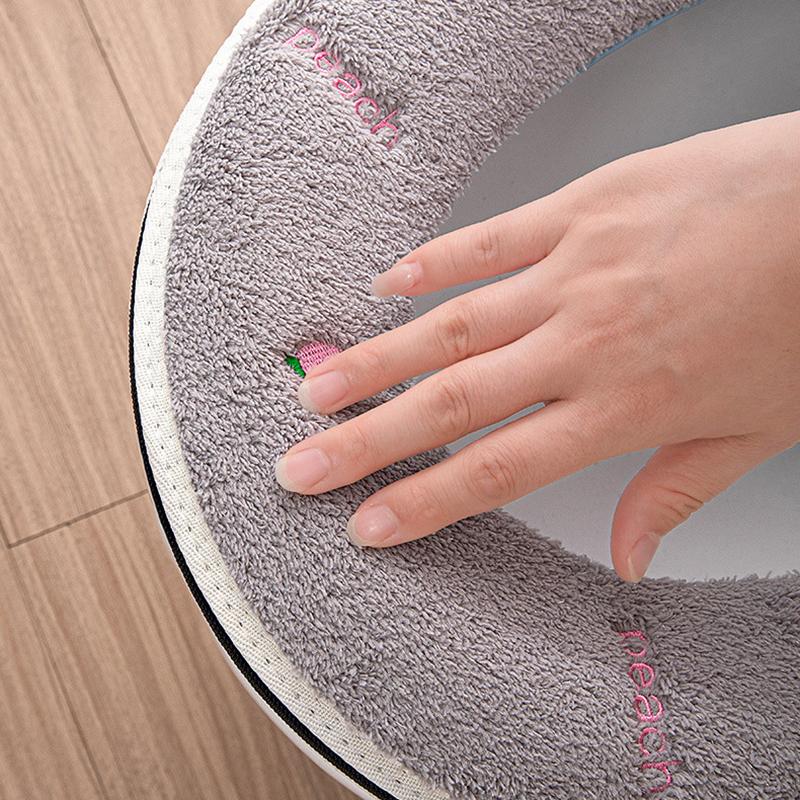 WC-Sitzbezug Universal Reißverschlussdesign Wasserdicht Waschbares Kissen Winter Warm Verdickte Polsterung für Alle Jahreszeiten Heimgebrauch Weiche Bequeme Matte