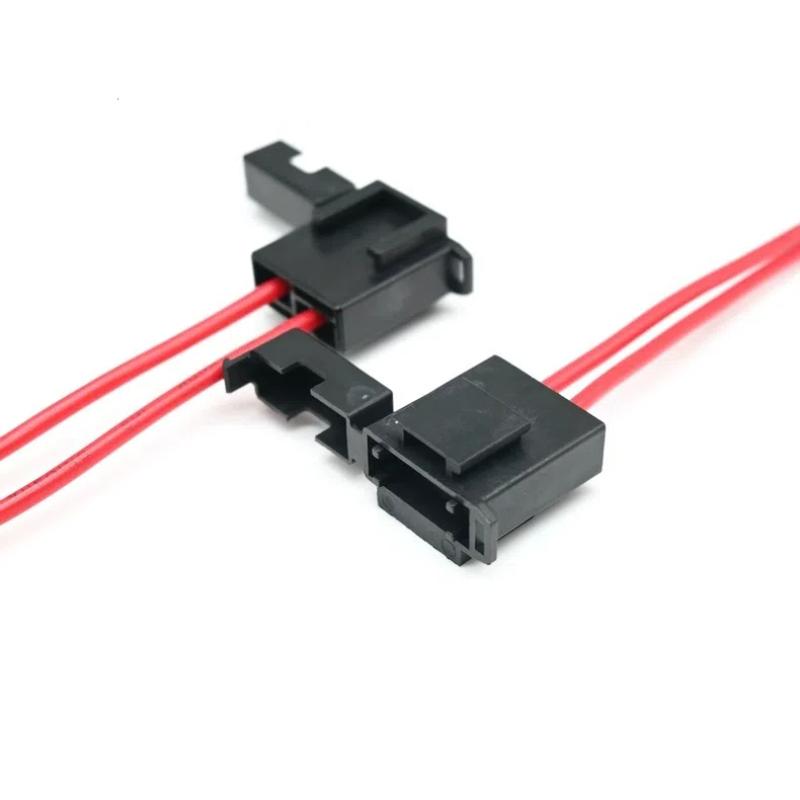 32V 25A 16Awg Automobile Fuse Holder Extension Wire Current Collector Harness Fuse Adapter For Electronic Device