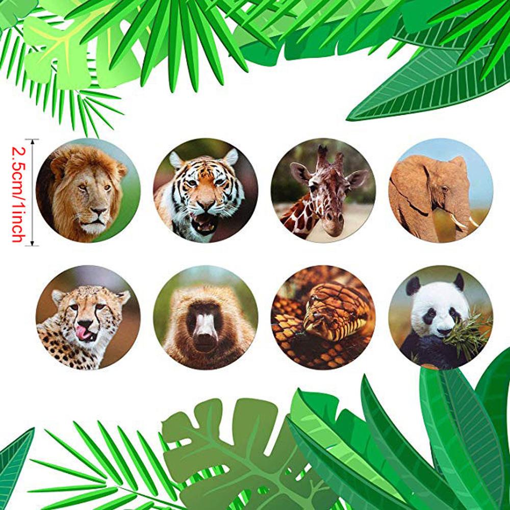 500pcs Zoo Animals Cartoon Stickers for Kids