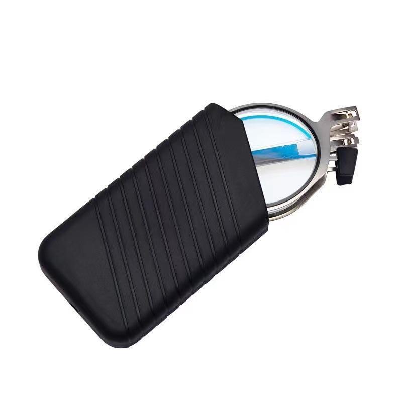 2024 Retro Faltbare Lesebrille mit HD Blaulichtschutz und Telefonständer