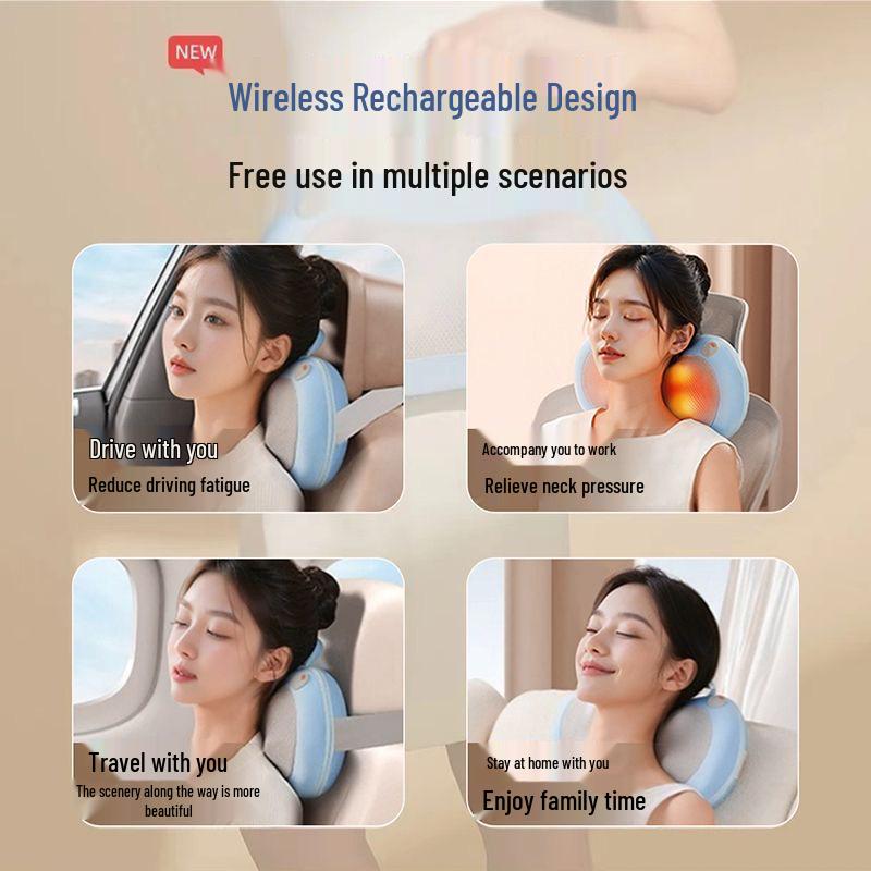 Yunyi Full-Body Automatic Massager: Cervical, Lumbar, Back, Shoulder & Neck Kneading Pillow