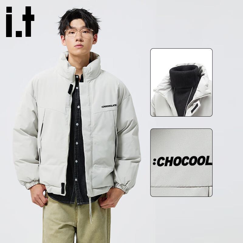 :CHOCOOLATEit Men's Stand-Collar Puffer Jacket