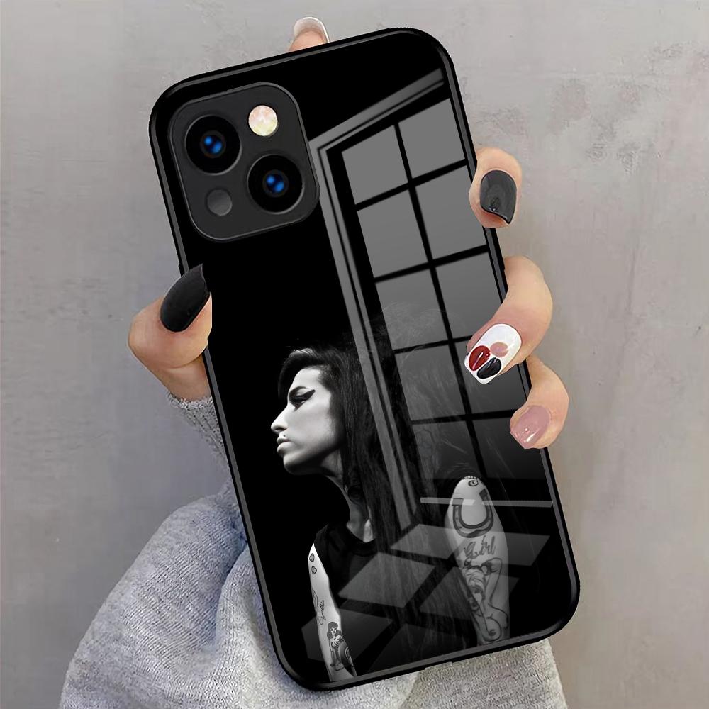 Amy Winehouse Legardary Phone Case For IPhone 17 Pro Max 16 15 14 Pro Max 13 11 X Xs Xr 8 7Plus Glass Cover