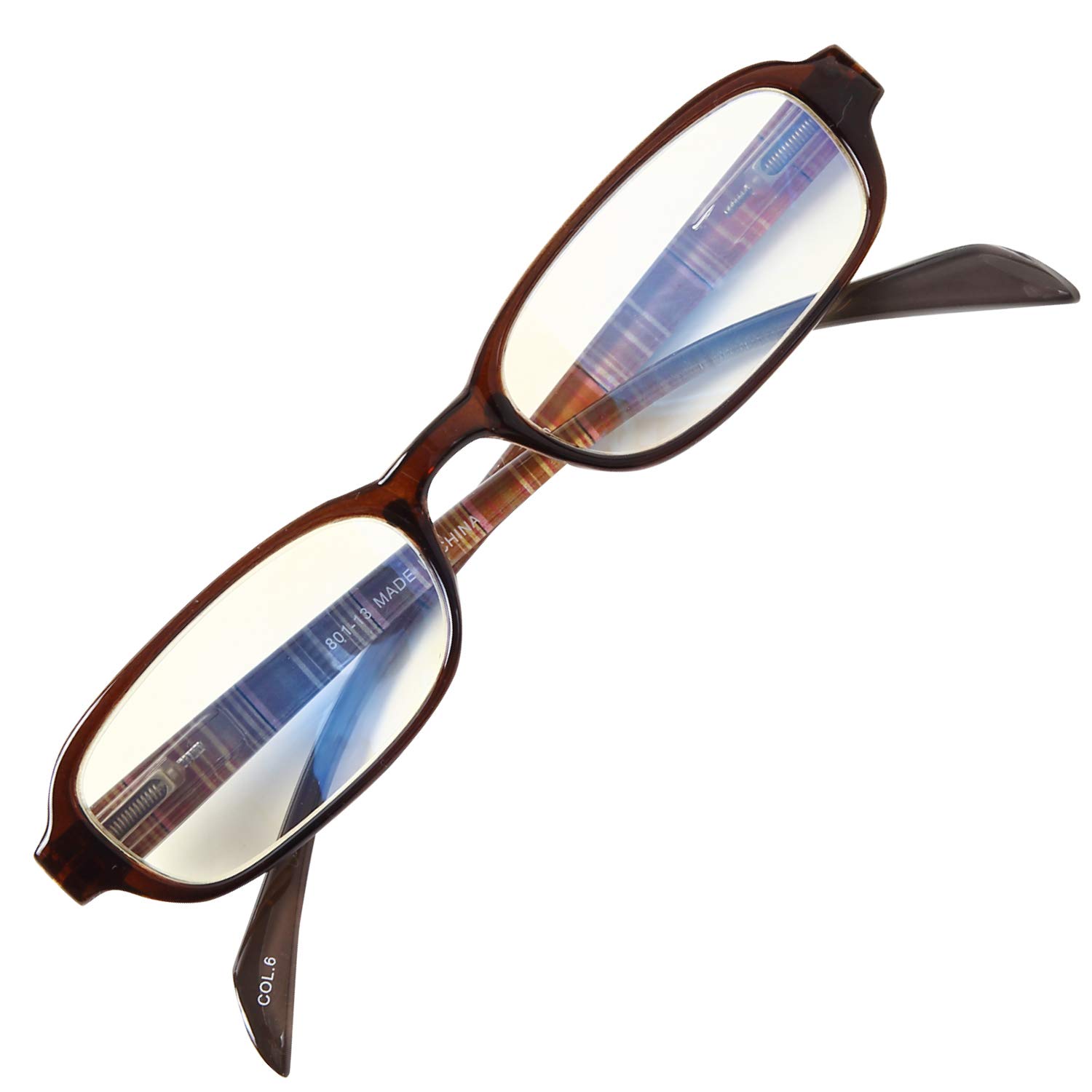 

PrePiar Стильные, Компактные Очки для Чтения с Защитой от Синего Света и УФ-излучения, Портативные для Мужчин и Женщин, Коричневые, +1.5