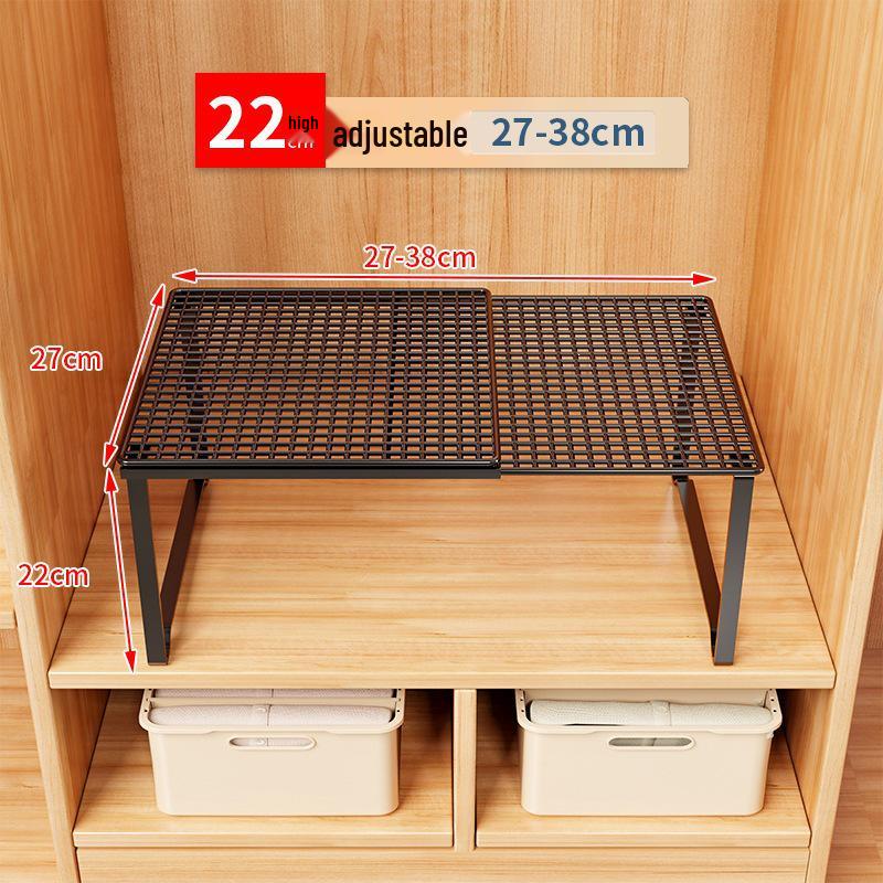Retractable Wardrobe Shelf Cabinet: Space-Saving Pull-Out Divider & Shoe Rack